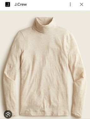 NWT JCrew Tissue Turtleneck in Cream
